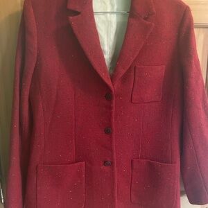 Vintage Austin Reed Red Wool Women's Blazer